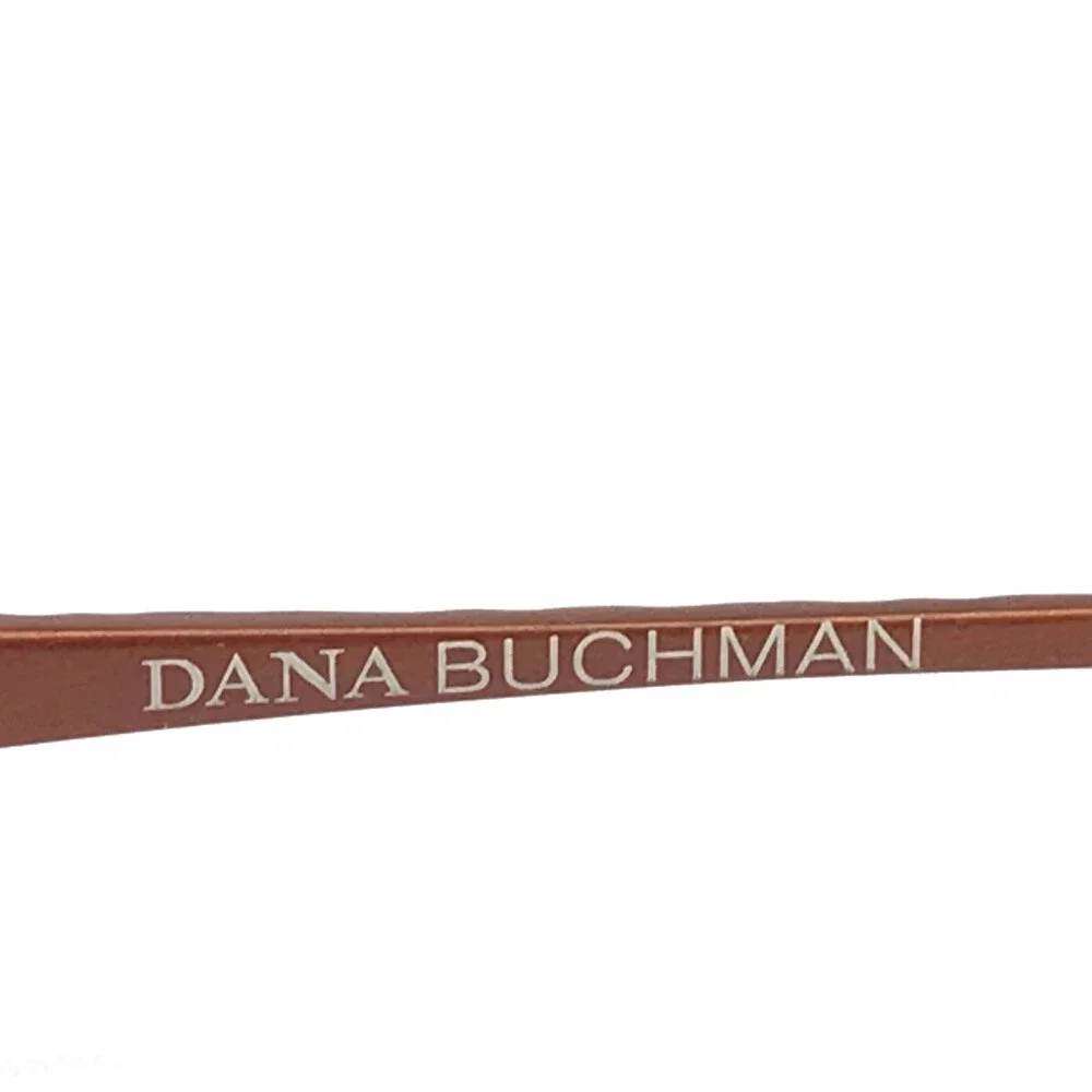 Dana Buchman Eyeglasses Frames Sybil BU Shiny Burgundy Oval Wire Rim 53-18-135